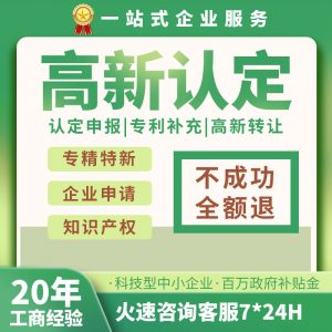 国家高新技术企业认定申报材料撰写深圳高新企业认证代办代理专精特新小巨人企业申报专利申请企业AAA信用评级税务筹划税收减免补贴